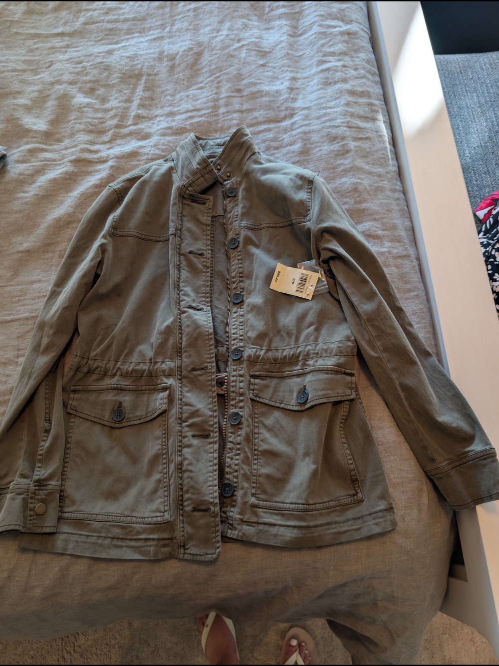 Lucky Brand Olive Utility Shirt Jacket